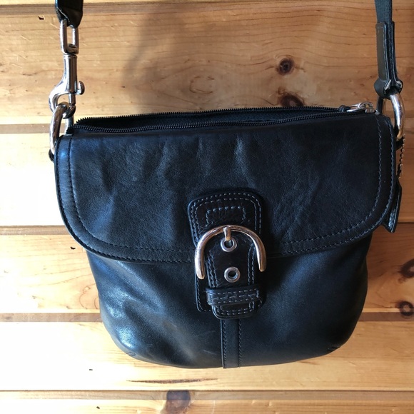 Coach Crossbody Bag -Black w/silver hardware - Picture 12 of 16